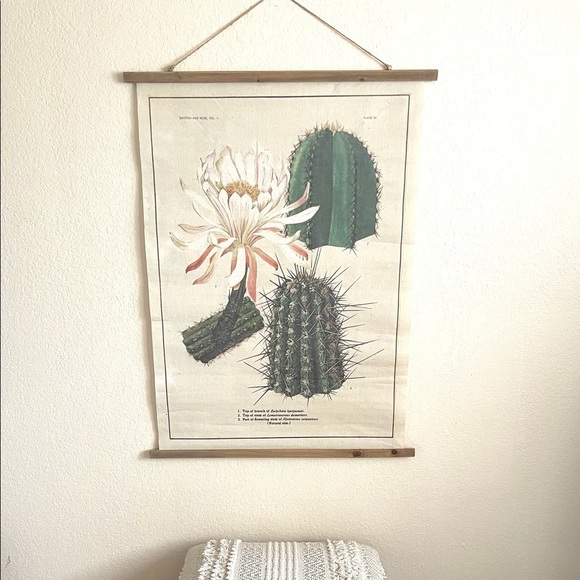 Other - Cactus Scroll Wall Hanging